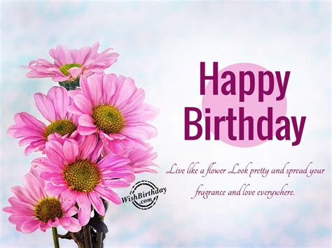 Happy Birthday Flowers Wishes Quotes And Hd Wallpaper