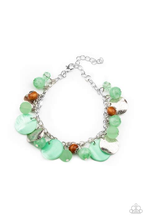 Paparazzi Springtime Springs Green Bracelet