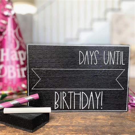 Birthday Countdown Ideas Countdown Calendar Products And Diys