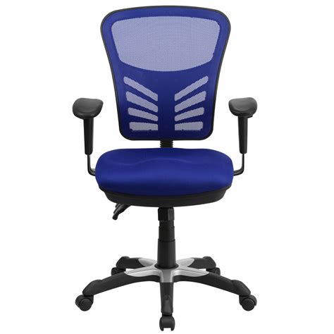 Blue Mid Back Mesh Chair Hl 0001 Bl Gg