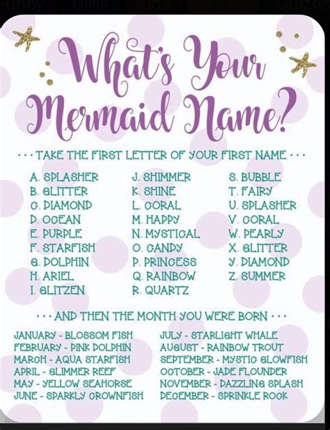 What Are Cute Mermaid Names Names Mermaid Name Generator Funny Cool