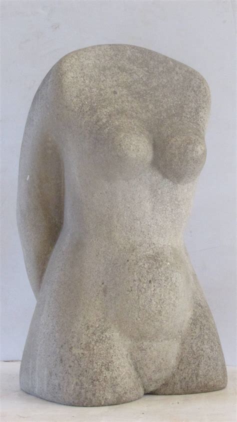 American Modernist Carved Stone Female Torso Sculpture At Stdibs