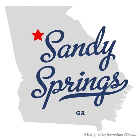 Map Of Sandy Springs Ga Georgia