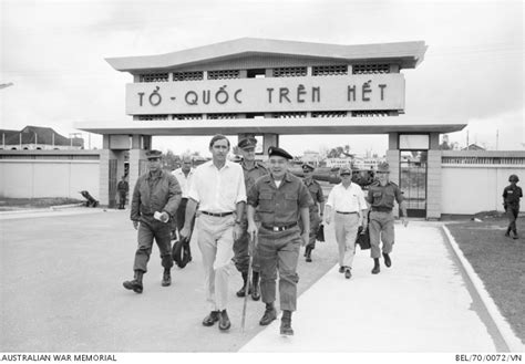 Da Nang South Vietnam 1970 02 The Minister For The Army Mr Andrew