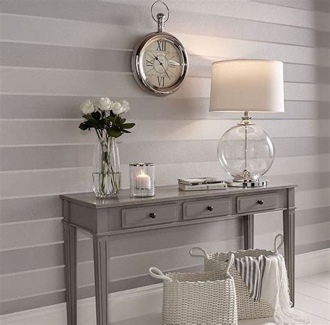 Pin by Designs by Katrina on Striped Walls | Striped wallpaper living