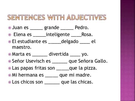 Comparaciones Spanish 5