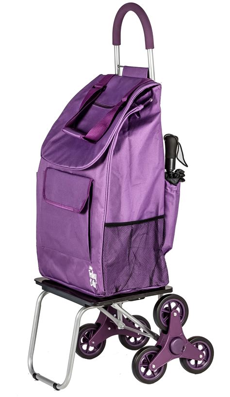 Dbest Products Stair Climber Bigger Trolley Dolly Purple Shopping