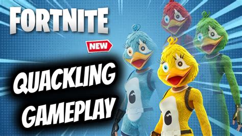 Quackling Skin Gameplay In Fortnite Youtube