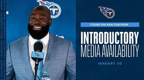 Ran Carthon First Media Availability as Titans General Manager - YouTube