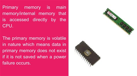 Primary Memory Computer Memory What Is Computer Memories