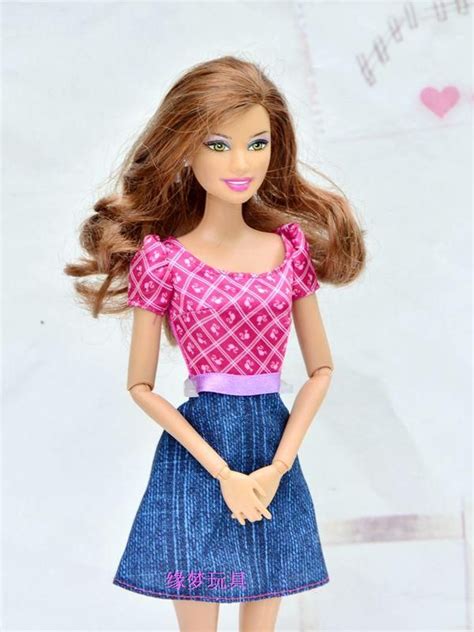Short Cute Barbie Dress Barbie Dress Barbie Clothes Short Sleeve Dresses