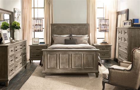 Harrison 6 Piece King Bedroom Set Gray American Signature Furniture