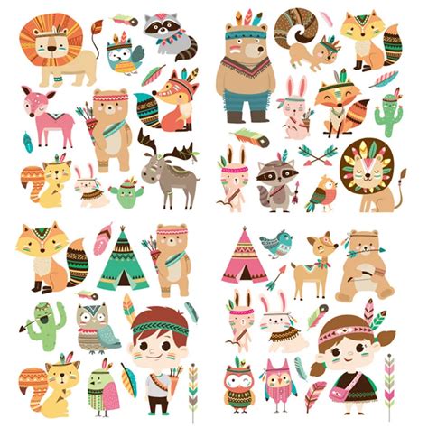 Cartoon Animals Diy Clothing Ironing Stickers Iron On Transfer Patches