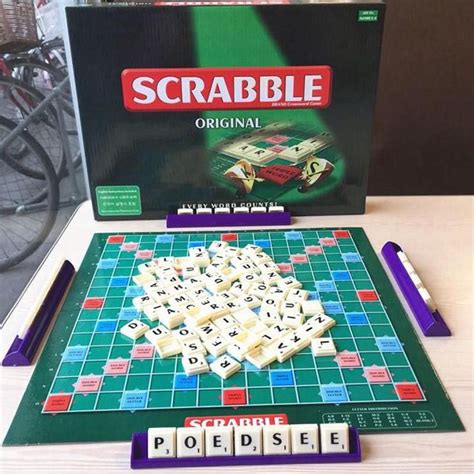 Scrabble Board Game English Crossword Spelling Game For Kids English