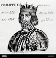 Philippe VI, Dit le Valois, König von Frankreich von 1328 bis 1350 ...