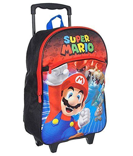 Super Mario Bros Rolling Backpack 16 Nintendo Back To School