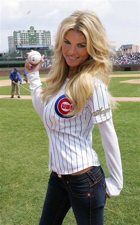 Marisa Miller Made Her Baseball Jersey Look Sexy To Throw Out The Pitch Perfect — Stars Get
