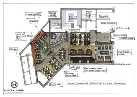 Hans Kuijten Projecten Study Room Design Restaurant Plan