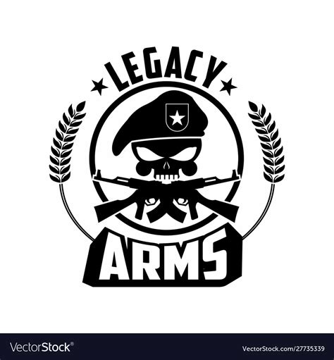 Army Logo Emblem Royalty Free Vector Image VectorStock