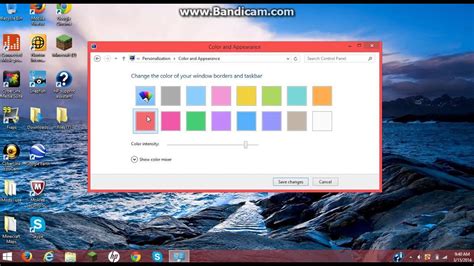 How To Change Taskbar Color For Windows 81 Youtube