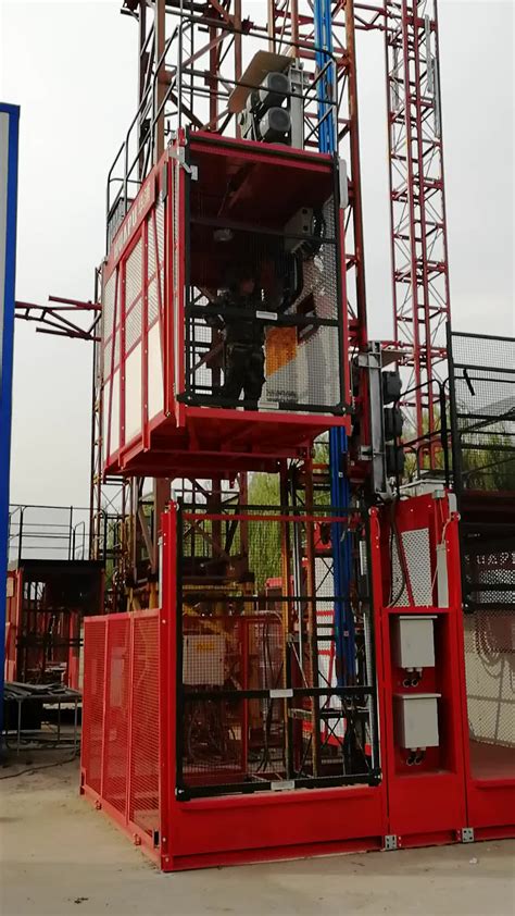 Construction Hoist And Elevator For Lifting Building Material Sc100