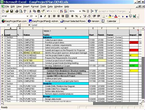 10 Project Management Calendar Template Excel Excel Templates