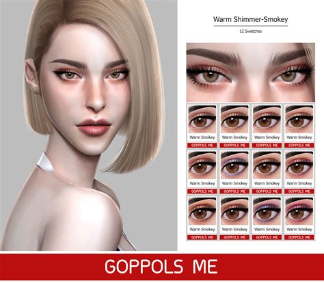 Single Post Smokey Eyeshadow Sims 4 Sims 4 Cc Makeup