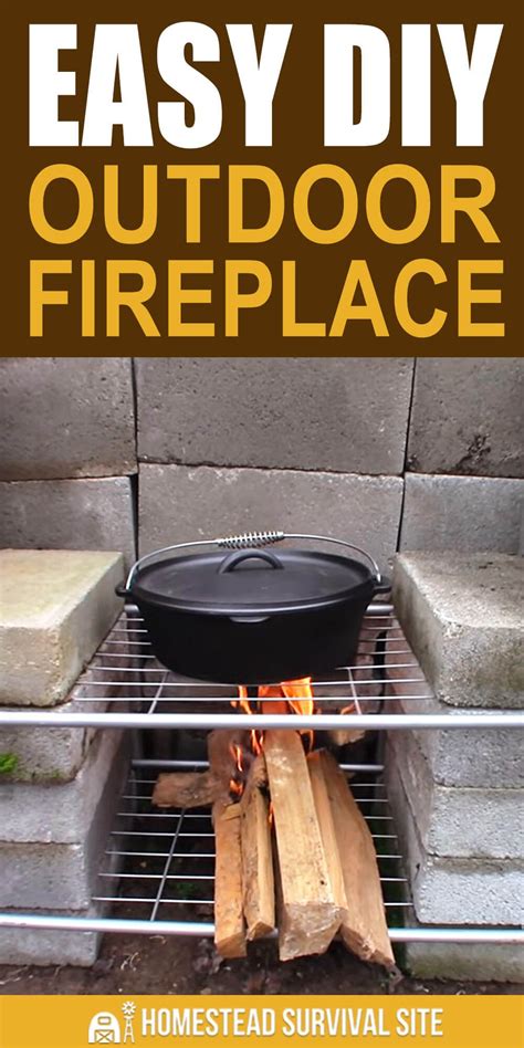 Easy Diy Outdoor Fireplace Diy Outdoor Fireplace Outdoor Fireplace
