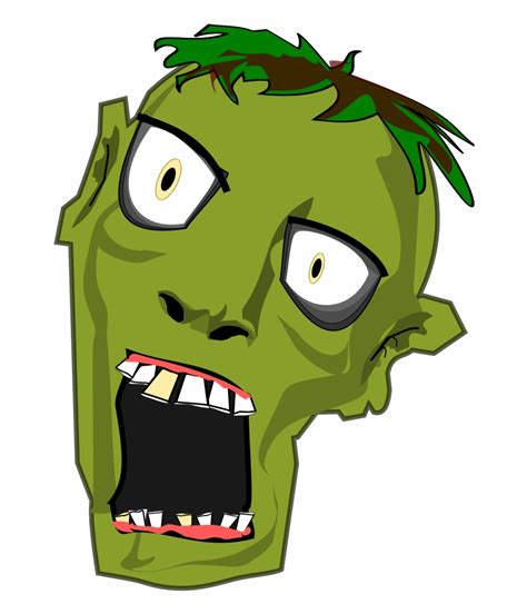 Zombie clipart zombie head, Zombie zombie head Transparent FREE for ...
