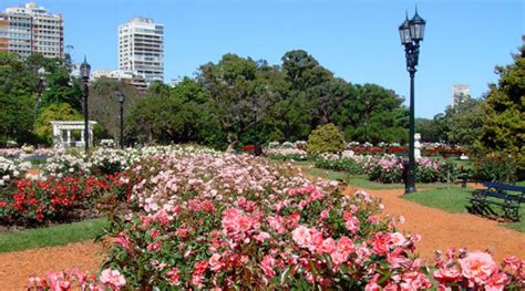 Buenos Aires El Rosedal Jardim Das Rosas Pampa Argentina