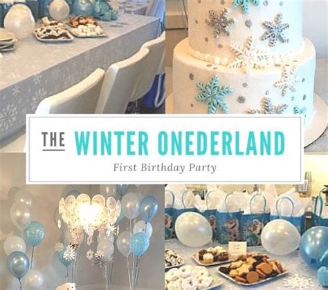One Balloons Winter Onederland 1st Birthday Frozen Party Winter First