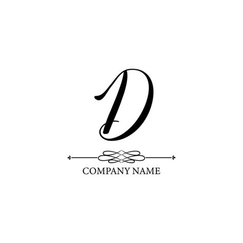 Premium Vector D Logo Design Template