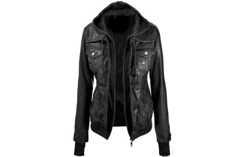 stylish ladies faux leather jacket htljl064pu