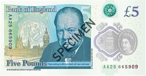 New Five Pound Plastic Note Enters Circulation The Money Pages