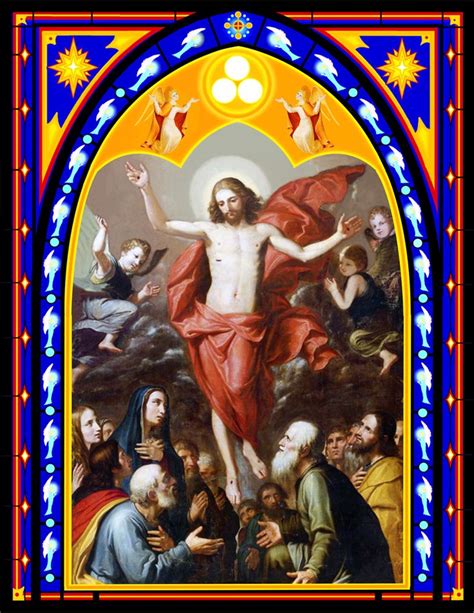 Jesus Christ Sacred Heart Art Jesus Ascension To Heaven 9 Ascensione