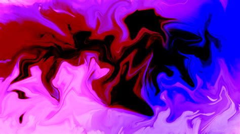 Purple Red Black Blue Colors Artistic Digital Art Hd Abstract