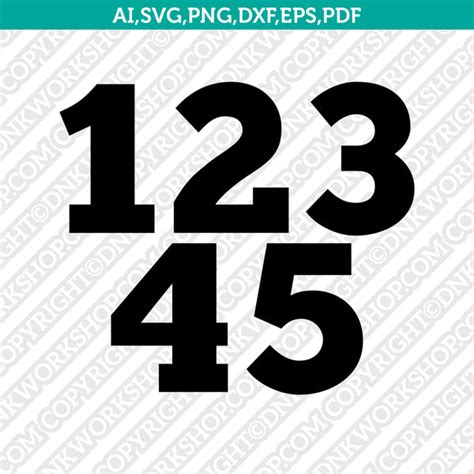 Printable Birthday Numbers Svg Vector Cricut Cut File Dnkworkshop