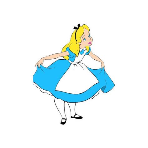 Alice Clip Art 11 Liked On Polyvore Featuring Disney Alice In