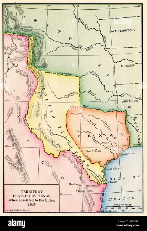 Texas Map 1800s Hi Res Stock Photography And Images Alamy