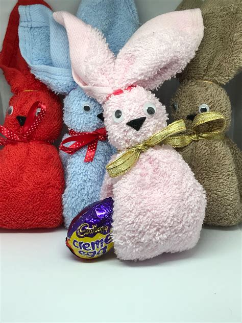 easter bunny cream egg holder wedding bunnies wedding etsy canada in 2022 washcloth crafts