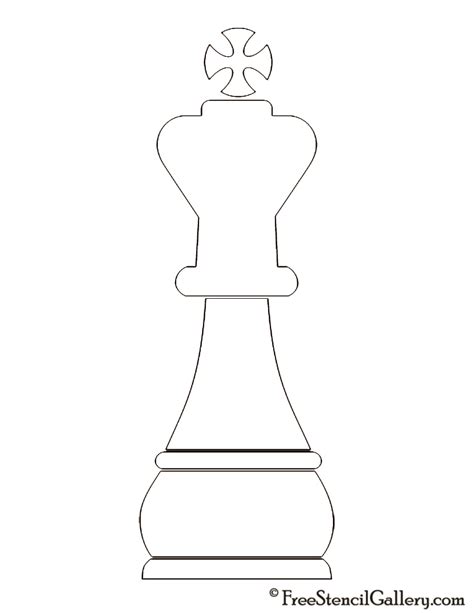 Chess Piece King Stencil Free Stencil Gallery
