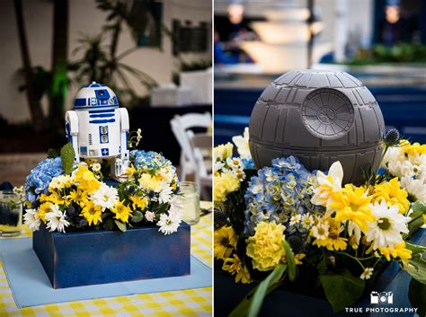 Stars Wars And Doctor Who Themed Wedding Centerpieces During