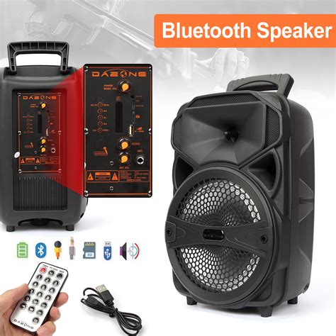 Portable Fm Bluetooth Speaker Subwoofer Heavy Bass Sound System Party 8