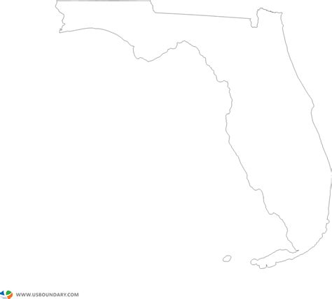 Florida Outline Map Drawing 1056x816 Png Download