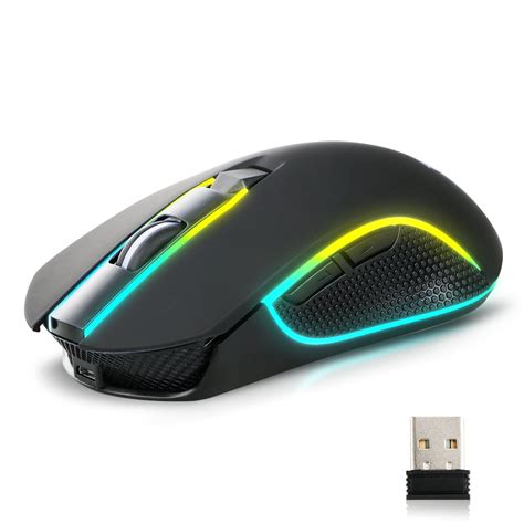 Tsv X9 1600dpi Rgb Led Wireless Gaming Mouse Mice And Usb Receiver 6