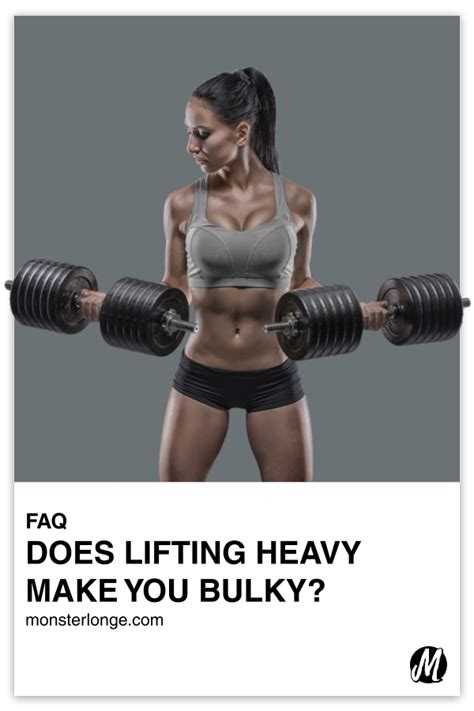 Does Lifting Heavy Weights Make You Bulky Monster Longe