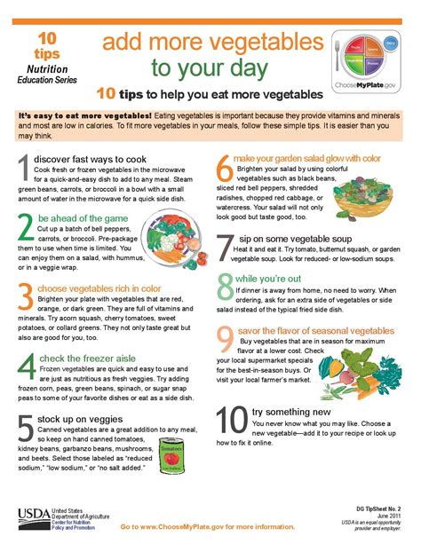 Add More Vegetables To Your Day 10 Tips To Help You Eat More