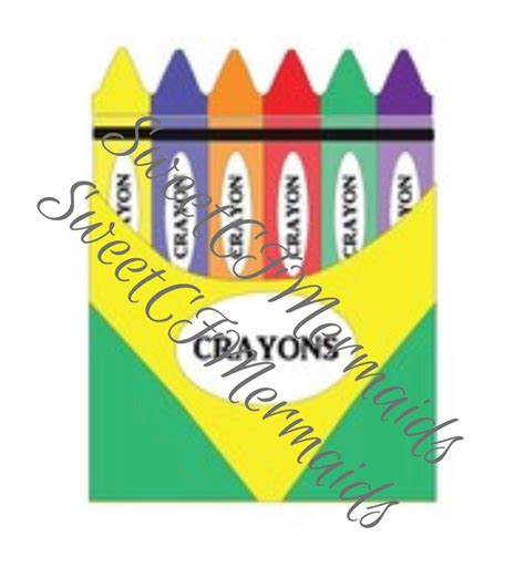 Crayon Box Svg Cutting File Instant Download Silhouette Cricut Etsy