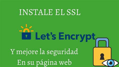 Instalar Certificado Ssl Let S Encrypt En Cpanel Youtube
