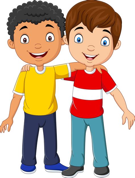 Two Boys Vector Art Icons And Graphics For Free Download